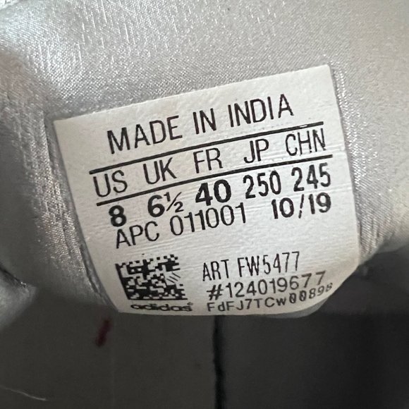 Adidas x Stan Smith Silver Tennis Shoes Women's Size 8 - Picture 5 of 5